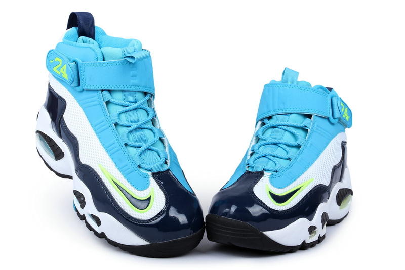 Classic Nike Ken Griffe Shoes Light Blue White Black - Click Image to Close