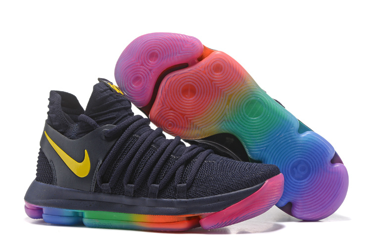 Nike Kevin Durant 10 Black Colorful Shoes - Click Image to Close