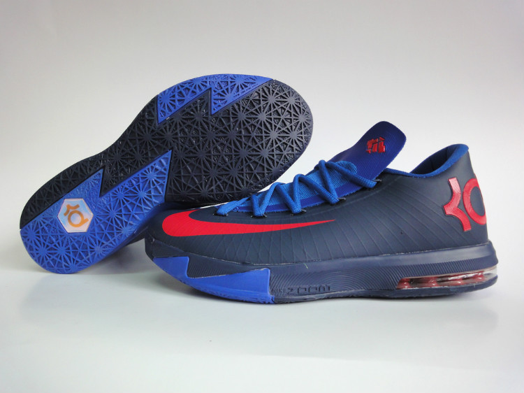 Nike Kevin Durant 6 Low Black Blue - Click Image to Close