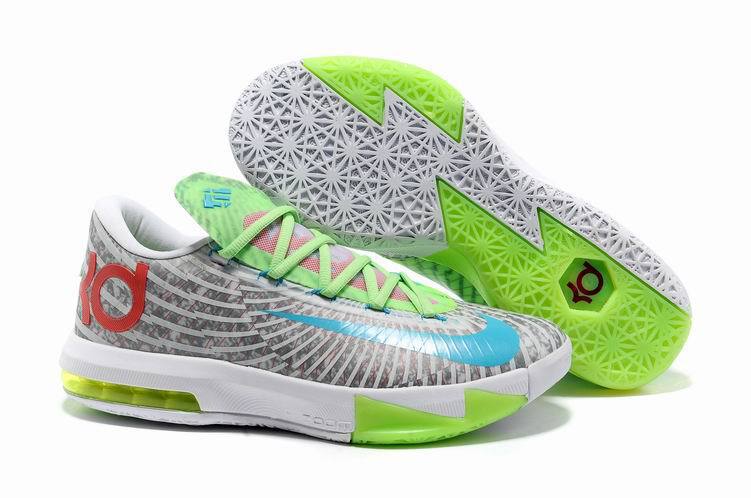 Nike Kevin Durant 6 Low Grey White Green