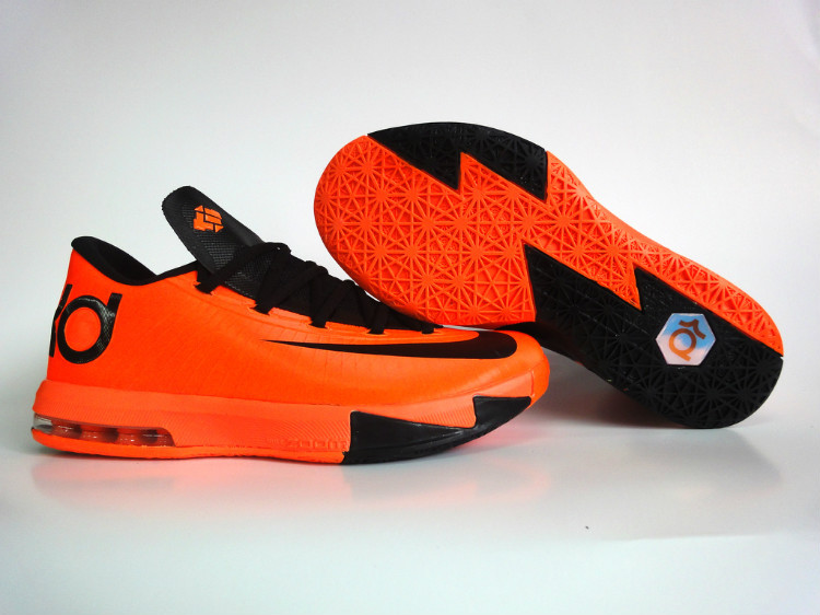 Nike Kevin Durant 6 Low Orange Black - Click Image to Close