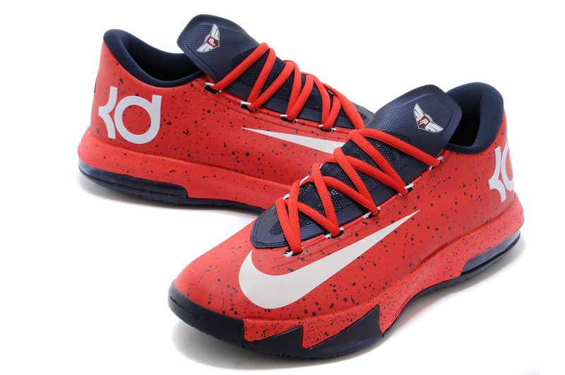 Nike Kevin Durant 6 PS MVP White Red Blue White Shoes