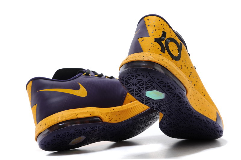 Nike Kevin Durant 6 PS MVP Yellow Blue Black Shoes - Click Image to Close