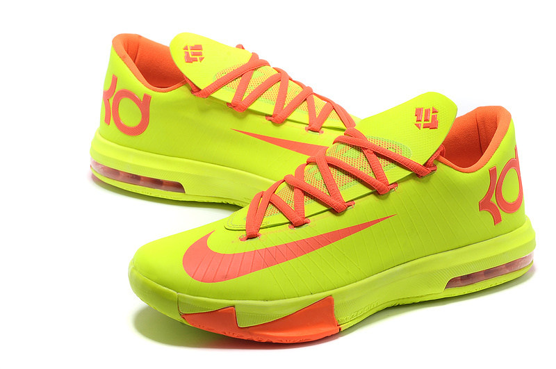 Nike Kevin Durant 6 Low Yellow Red - Click Image to Close