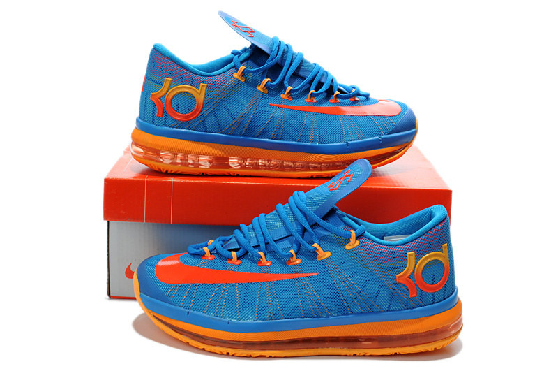 Nike Kevin Durant 6.5 Blue Orange Shoes - Click Image to Close