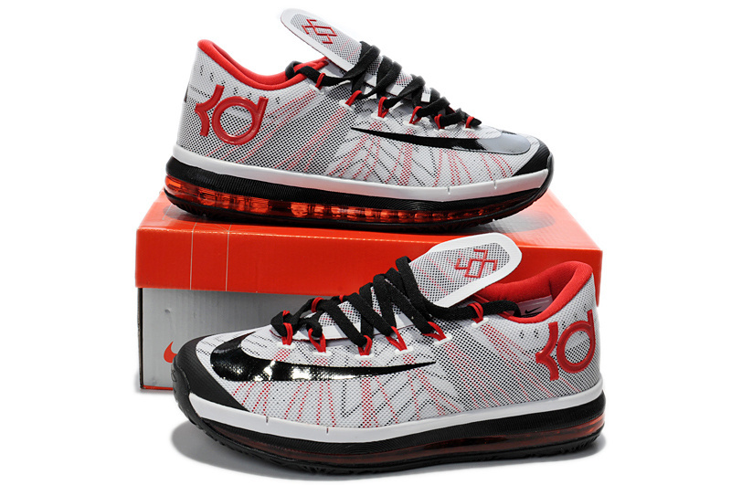 Nike Kevin Durant 6.5 White Black Red Shoes