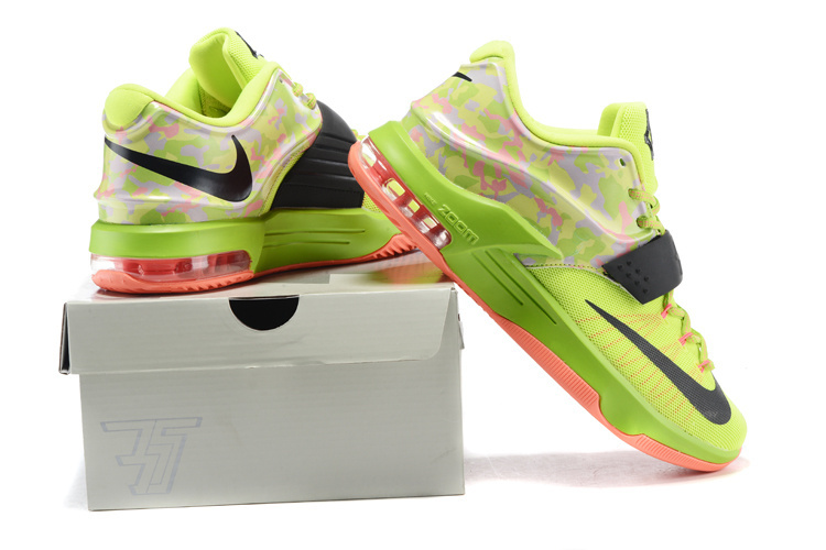 Nike Kevin Durant 7 Easter Green Black Shoes - Click Image to Close