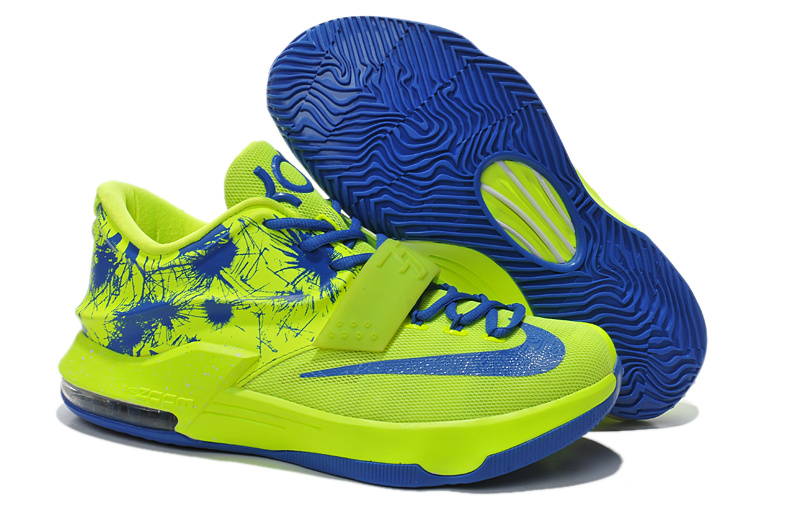 Nike Kevin Durant 7 Green Blue Shoes - Click Image to Close