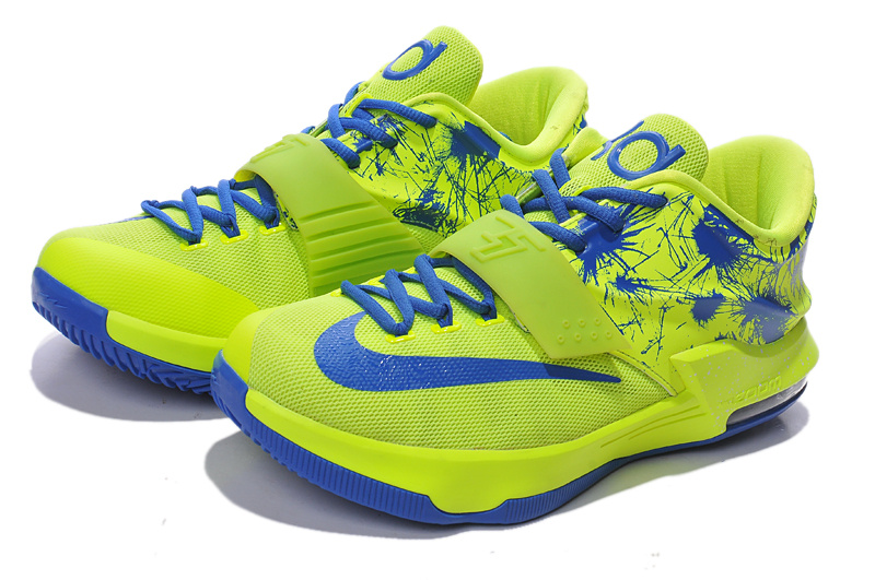 Nike Kevin Durant 7 Green Blue Shoes - Click Image to Close