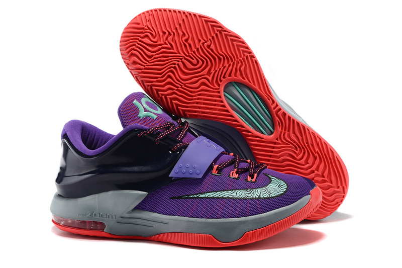 Nike Kevin Durant 7 Purple Grap Grey Black Red Shoes