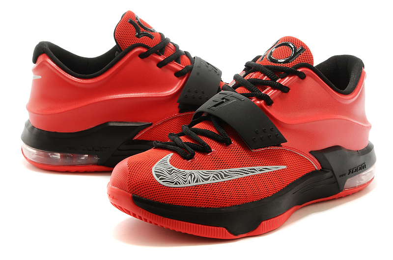Nike Kevin Durant 7 Red Black Basketball Shoes - Click Image to Close