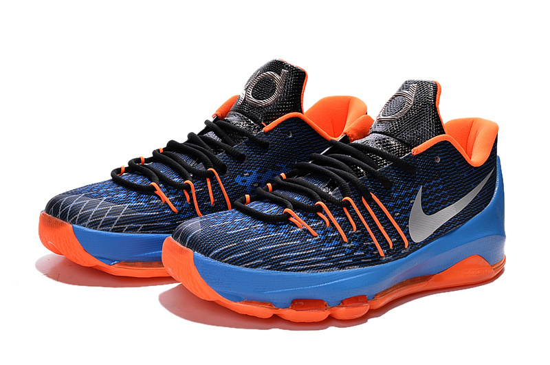 Nike Kevin Durant 8 Blue Black Orange Shoes