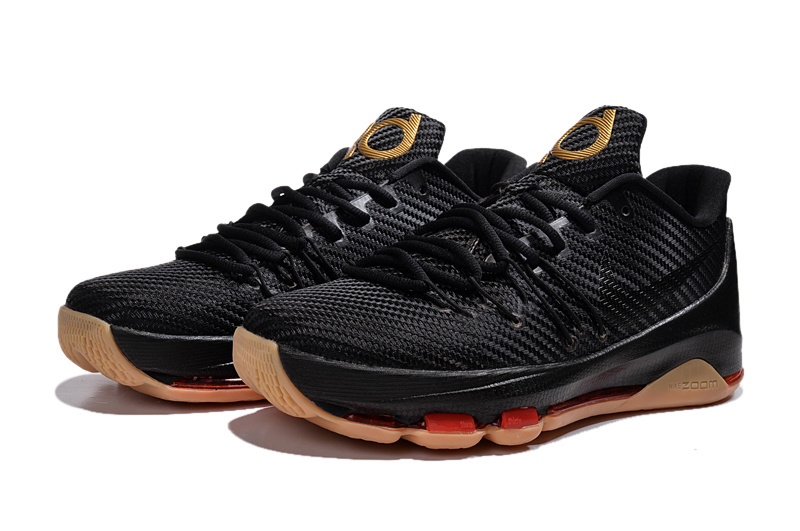 Nike Kevin Durant 8 Knit Black Yellow Shoes - Click Image to Close