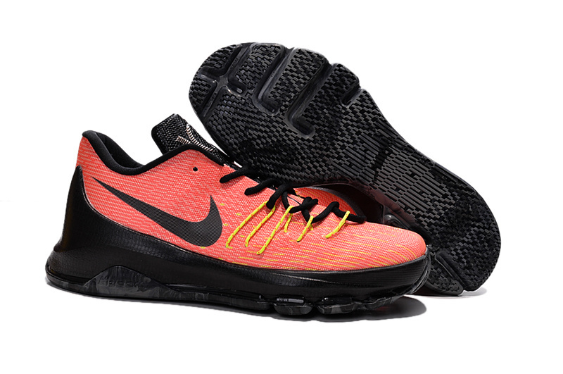 Nike Kevin Durant 8 Orange Black Yellow Shoes