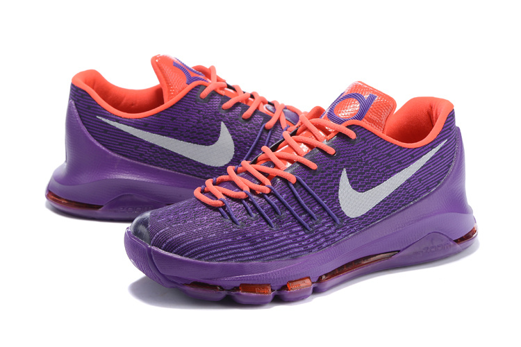 Nike Kevin Durant 8 Purple Orange Shoes - Click Image to Close