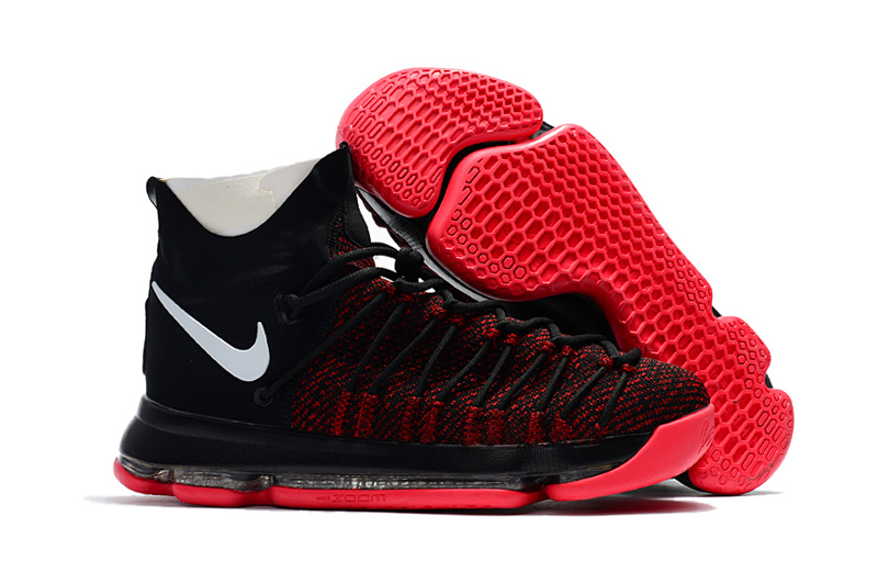 Nike Kevin Durant 9 Elite Black Red White Shoes - Click Image to Close