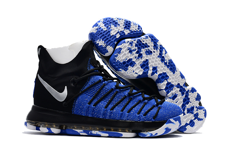 Nike Kevin Durant 9 Elite Blue Black White Shoes - Click Image to Close