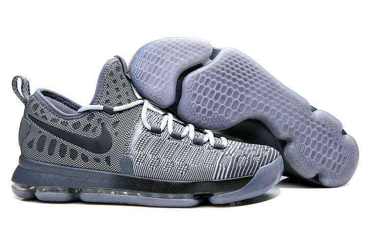 Nike Kevin Durant 9 Elite Grey Black Shoes - Click Image to Close