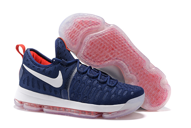 Nike Kevin Durant 9 USA Blue Red White Shoes - Click Image to Close