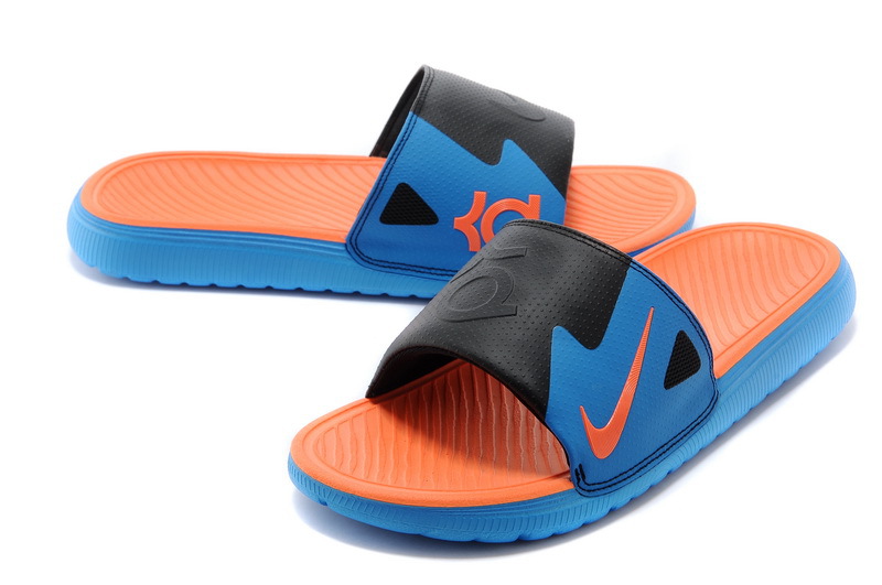Nike Kevin Durant Hydro Blue Black Orange Sandal