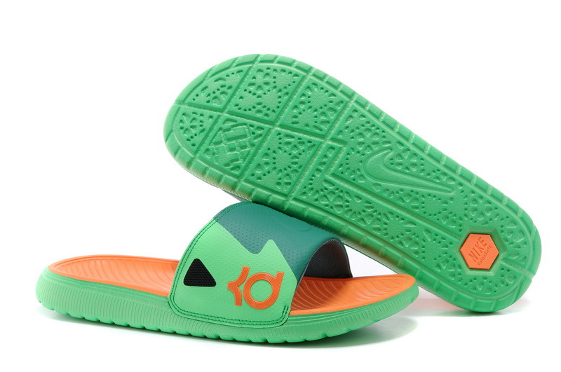 Nike Kevin Durant Hydro Green Orange Sandal - Click Image to Close