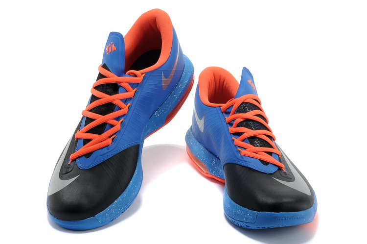 Nike Kevin Durant 6 N7 Black Blue Orange Shoes - Click Image to Close