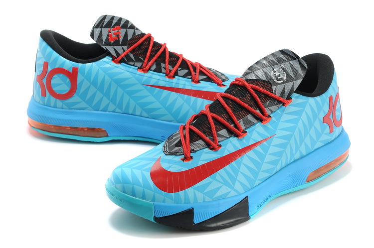 Nike Kevin Durant 6 N7 Blue Red Black Shoes - Click Image to Close