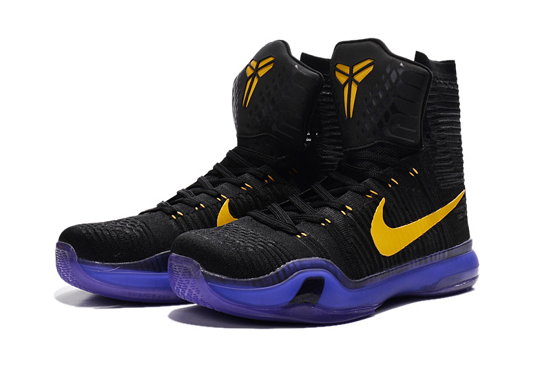 Nike Kobe 10 High Black Purple Yellow 