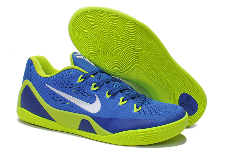 kobe shoes blue and green