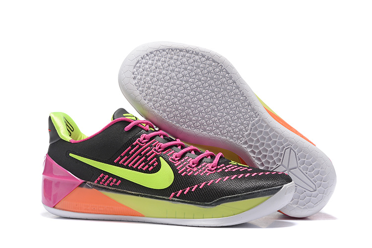 Nike Kobe A.D EP Black Pink Green Shoes - Click Image to Close