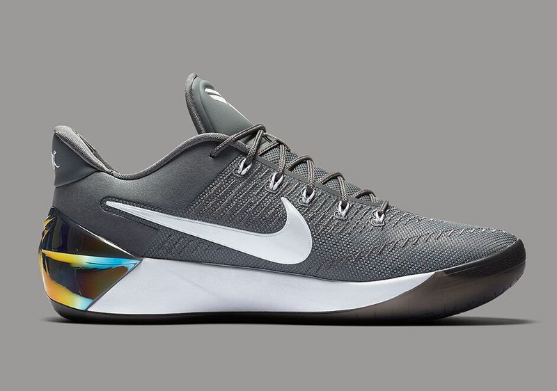 Nike Kobe A.D Grey White Gold Shoes - Click Image to Close