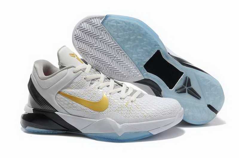 kobe bryant white and gold shoes