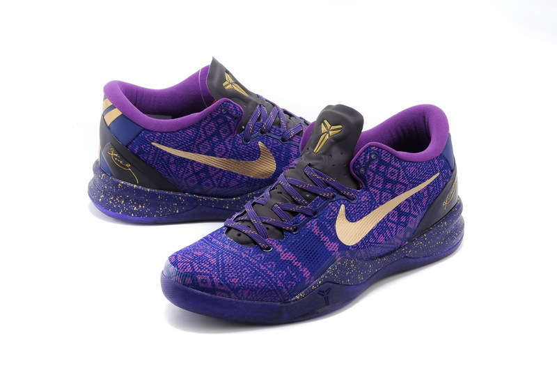 Nike Kobe Bryant 8 Purple Black Gold Shoes [KB014] 80