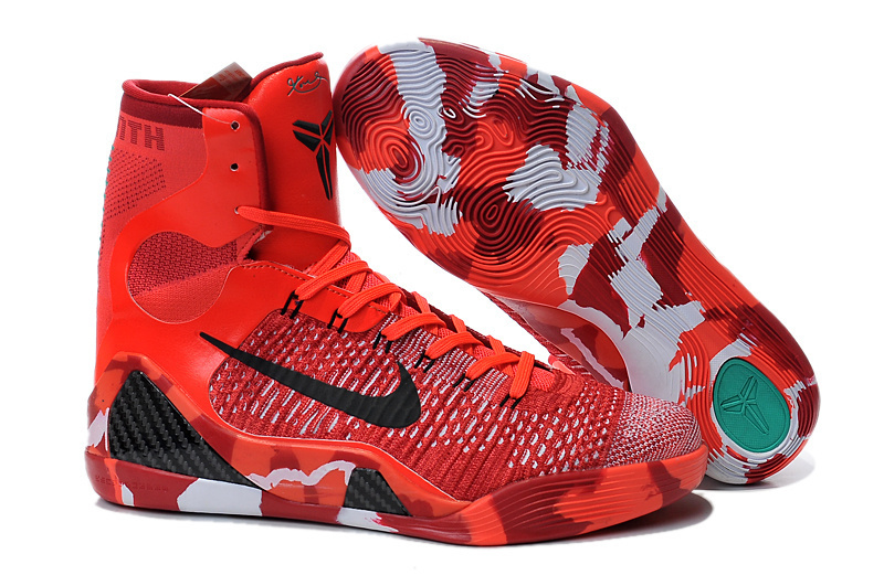 red high top basketball shoes