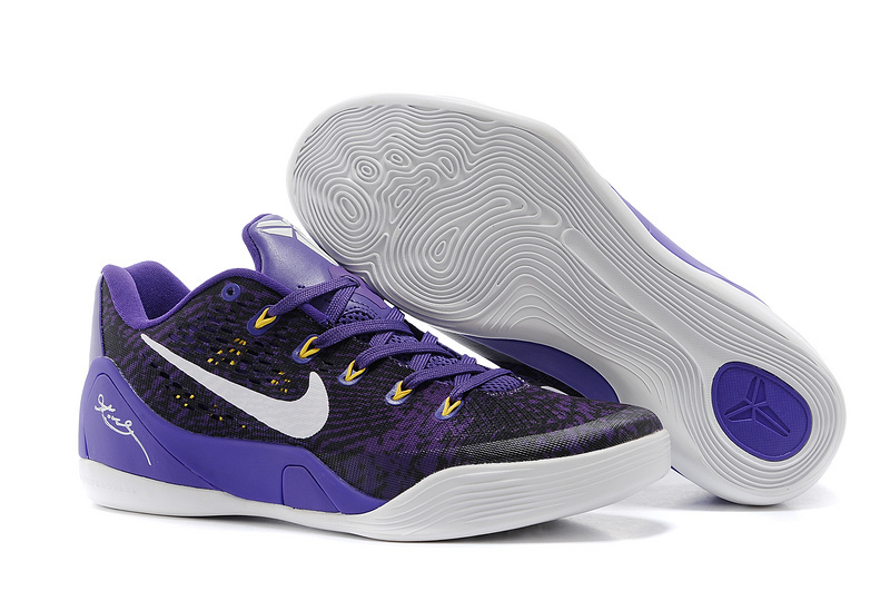 Nike Kobe Bryant 9 Low Black Purple White For Women - Click Image to Close