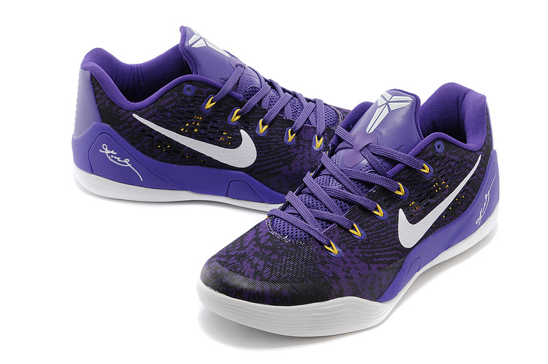 Nike Kobe Bryant 9 Low Black Purple White For Women - Click Image to Close