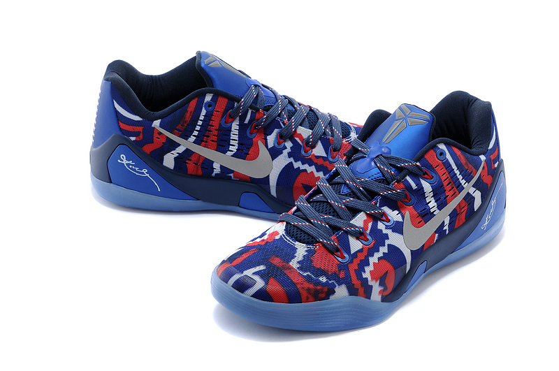 Nike Kobe Bryant 9 Low Blue Red Black For Women - Click Image to Close