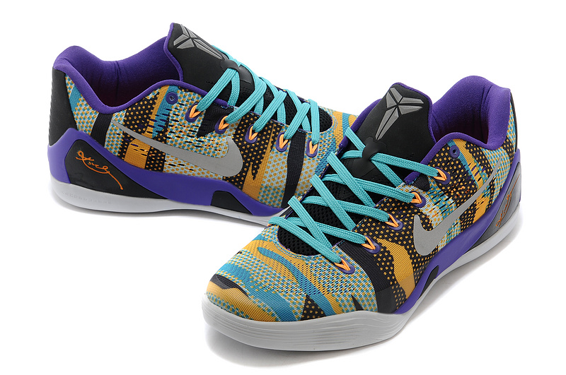 Nike Kobe Bryant 9 Low Grey Purple Print For Women - Click Image to Close