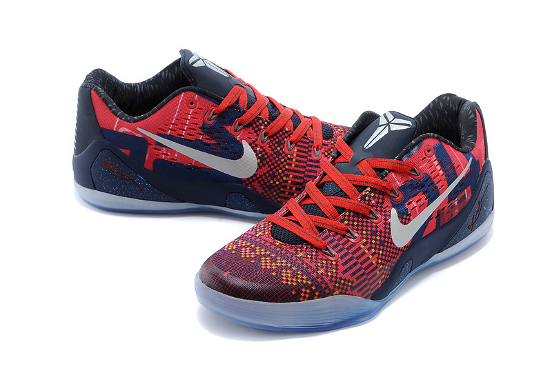 Nike Kobe Bryant 9 Low Red Blue Black For Women - Click Image to Close