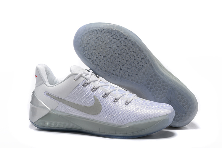 Nike Kobe Bryant A.D White Grey Shoes - Click Image to Close