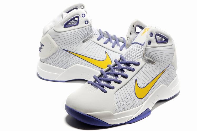 Nike Kobe Bryant Olympic White Purple Yellow Shoes - Click Image to Close