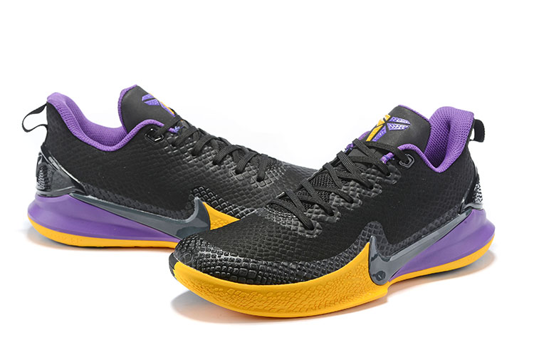 2019 Nike Kobe Mamba Lakers Black Yellow Purple Shoes - Click Image to Close