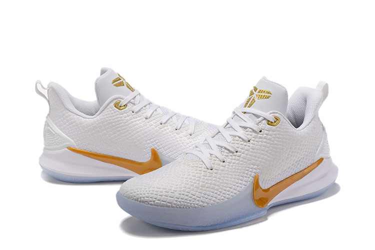 2019 Nike Kobe Mamba White Gloden Shoes