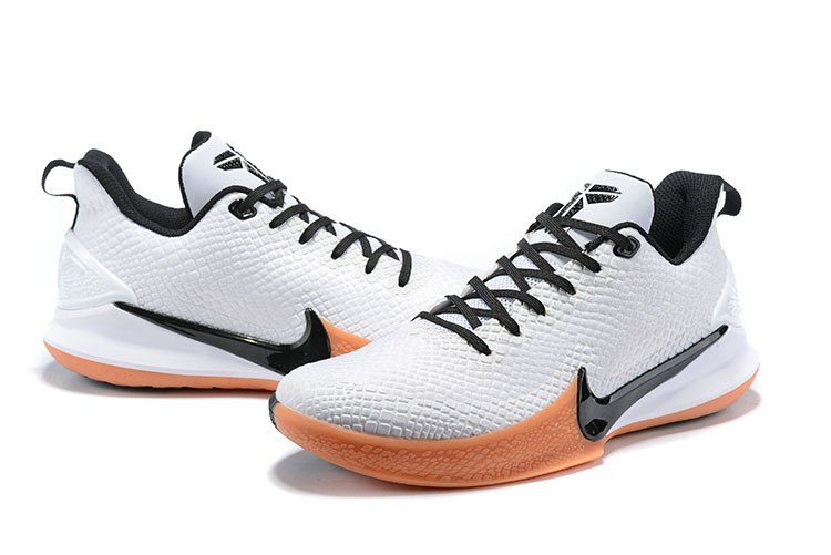 2019 Nike Kobe Mamba White Orange Black Shoes - Click Image to Close
