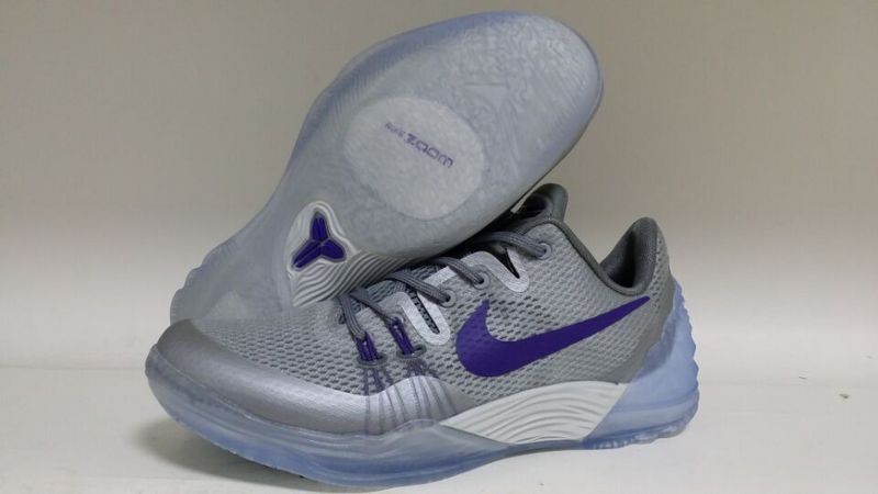 Nike Kobe Venomenon 5 Grey Silver Purple Shoes