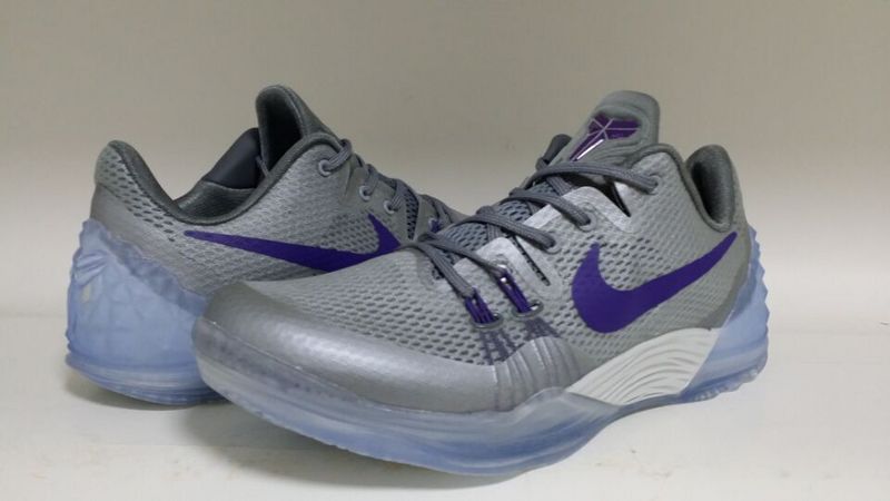 Nike Kobe Venomenon 5 Grey Silver Purple Shoes - Click Image to Close