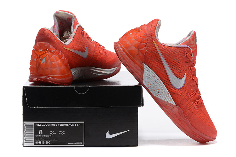 Nike Kobe Venomenon 5 Sun Red Shoes - Click Image to Close