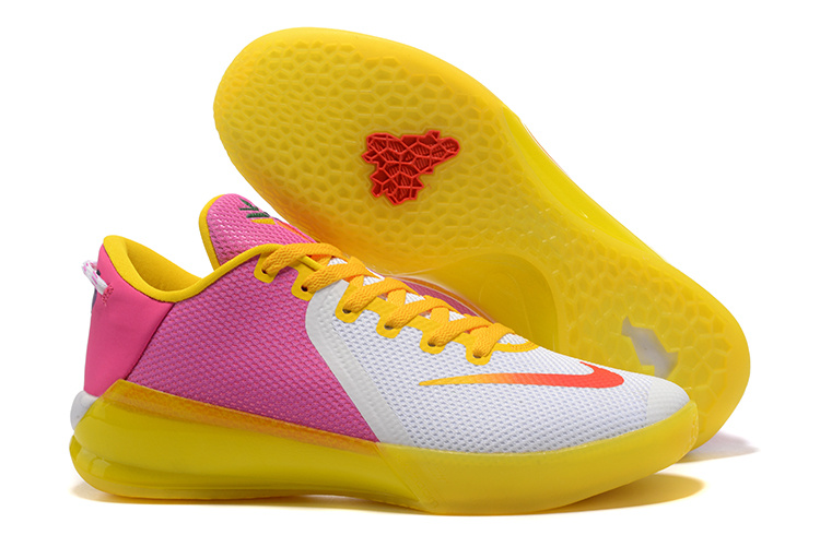 Nike Kobe Venomenon 6 White Yellow Pink Shoes - Click Image to Close