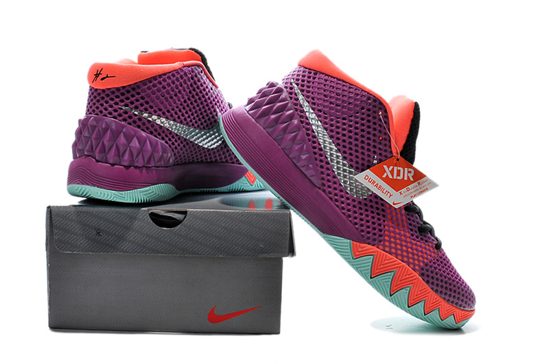 Nike Kyrie 1 Easter Purple Orange Green Shoes