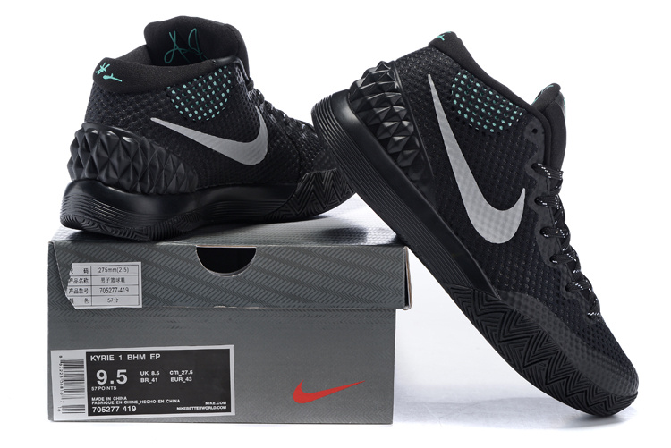 Nike Kyrie 1 Independent Day All Black Shoes - Click Image to Close